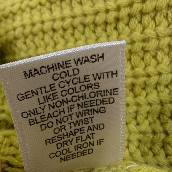 Trendy Colorblock Sweater - Cream, Purple, Yellow Crop Women's Large - Picture 6 of 11